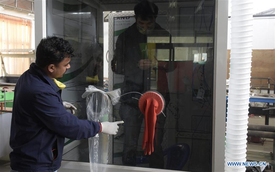 NEPAL-KATHMANDU-COVID-19-TESTING BOOTH