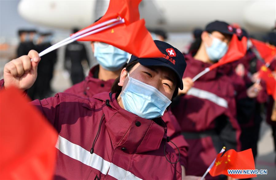 CHINA-SHAANXI-XI'AN-MEDICAL WORKERS-RETURN FROM HUBEI (CN)