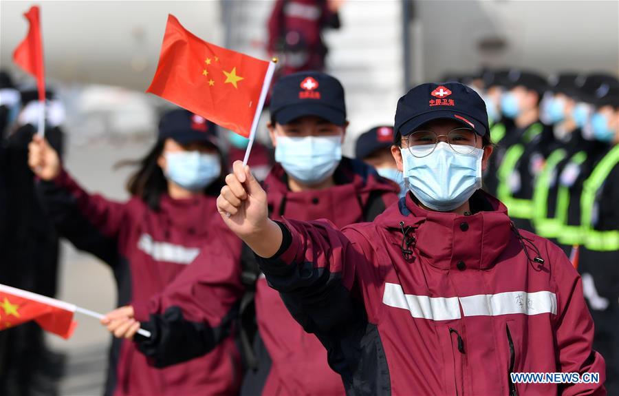 CHINA-SHAANXI-XI'AN-MEDICAL WORKERS-RETURN FROM HUBEI (CN)