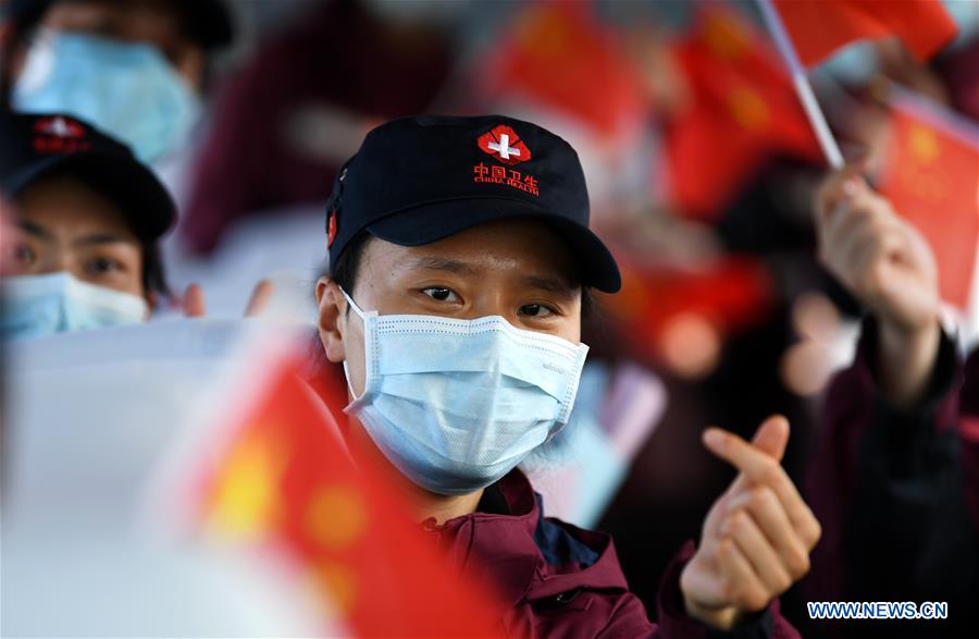 CHINA-SHAANXI-XI'AN-MEDICAL WORKERS-RETURN FROM HUBEI (CN)