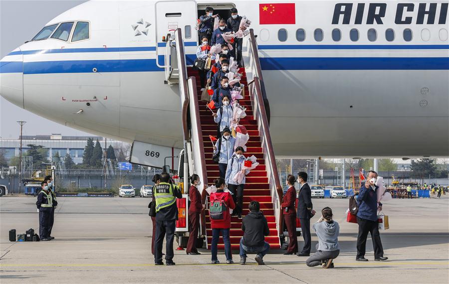 CHINA-BEIJING-MEDICAL AID TEAM-RETURN FROM HUBEI (CN)