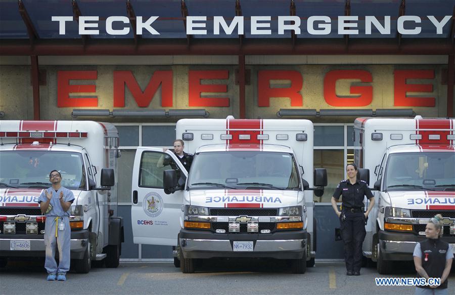 CANADA-VANCOUVER-COVID-19-WORLD HEALTH DAY-HEALTHCARE WORKERS