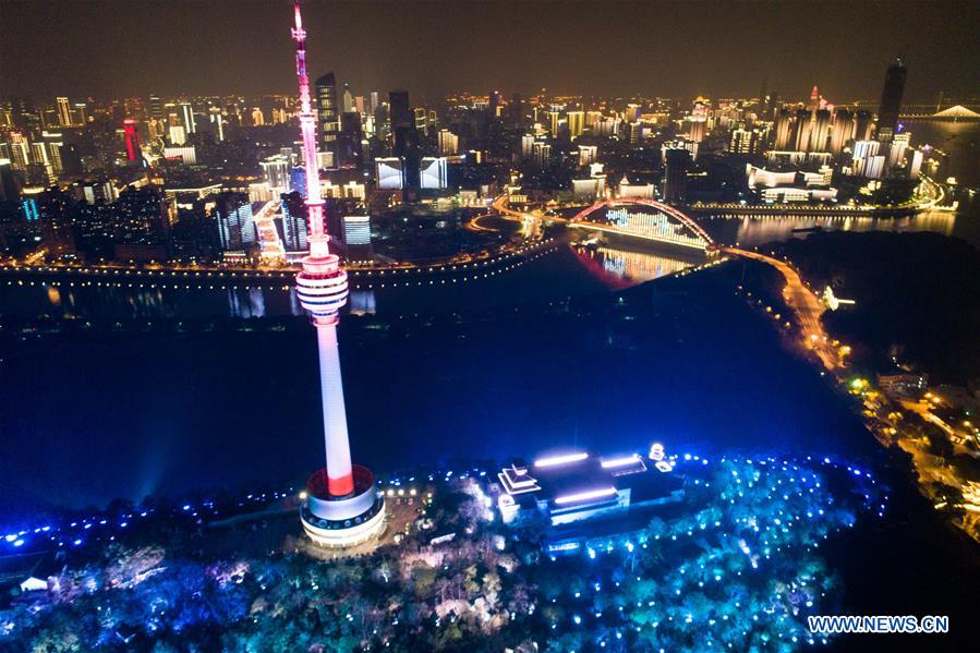 CHINA-HUBEI-WUHAN-NIGHT VIEW(CN)
