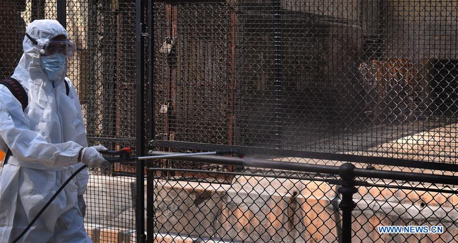 INDIA-KOLKATA-COVID-19-ZOO SANITIZATION