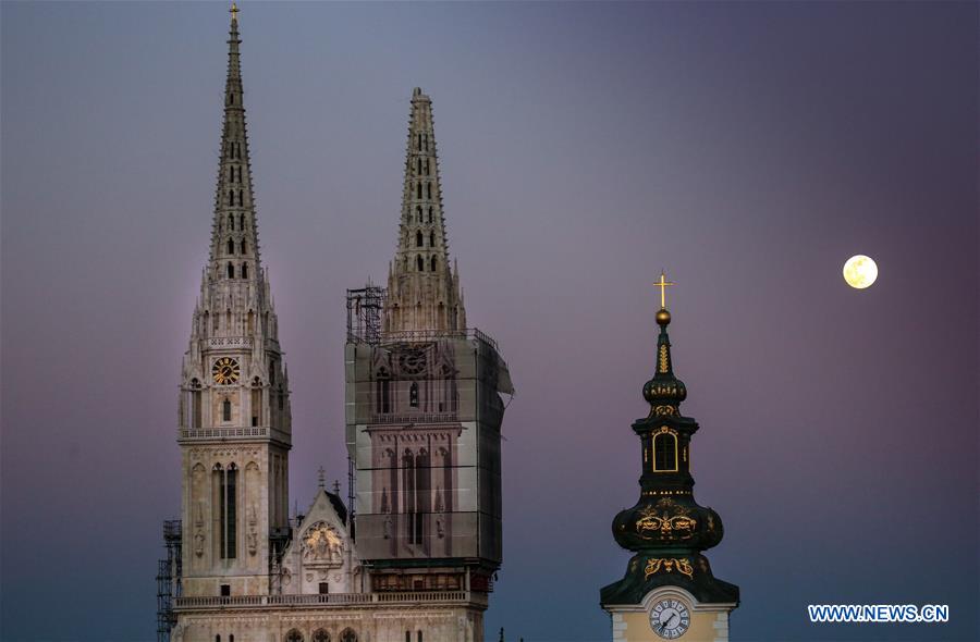 CROATIA-ZAGREB-SUPERMOON