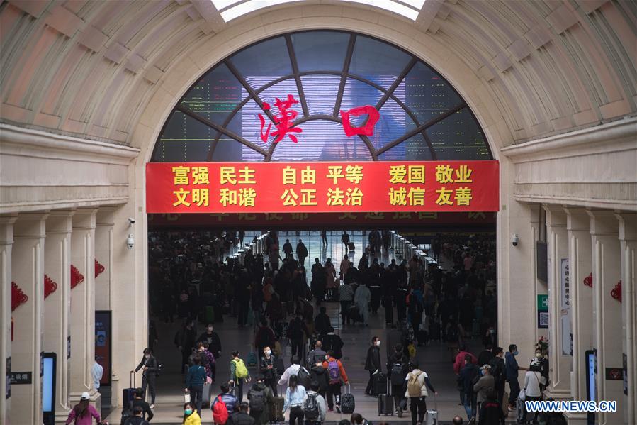 CHINA-HUBEI-WUHAN-RAILWAY STATION-REOPENING