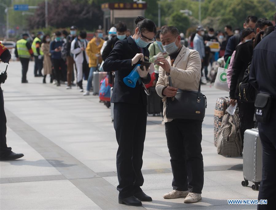 CHINA-HUBEI-WUHAN-RAILWAY STATION-REOPENING