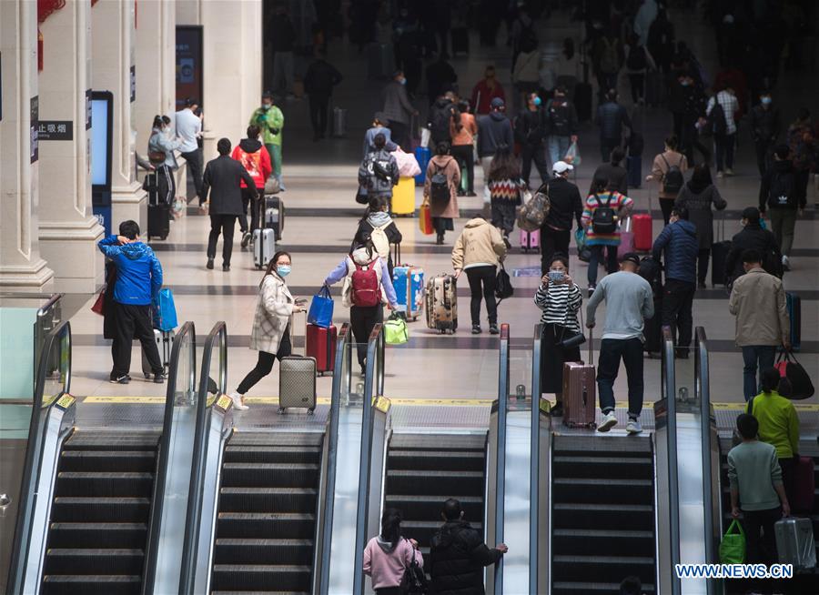 CHINA-HUBEI-WUHAN-RAILWAY STATION-REOPENING