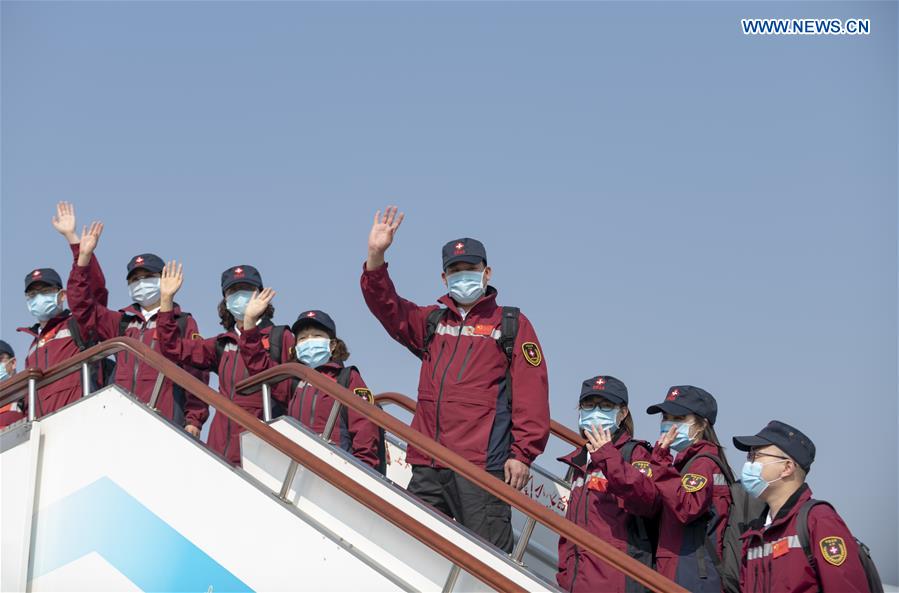 CHINA-KUNMING-MYANMAR-COVID-19-MEDICAL TEAM-DEPARTURE (CN)