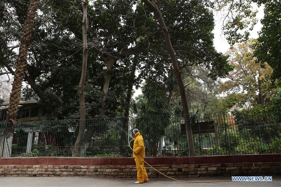 EGYPT-GIZA-COVID-19-ZOO-MEASURES