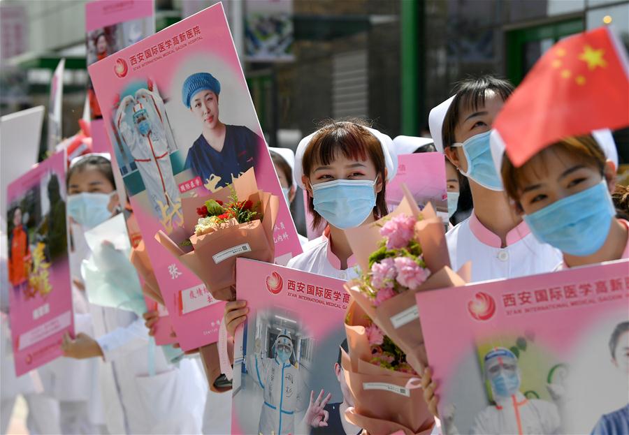 CHINA-SHAANXI-XI'AN-COVID-19-MEDICAL WORKER-QUARANTINE-FINISH-RETURN HOME (CN)