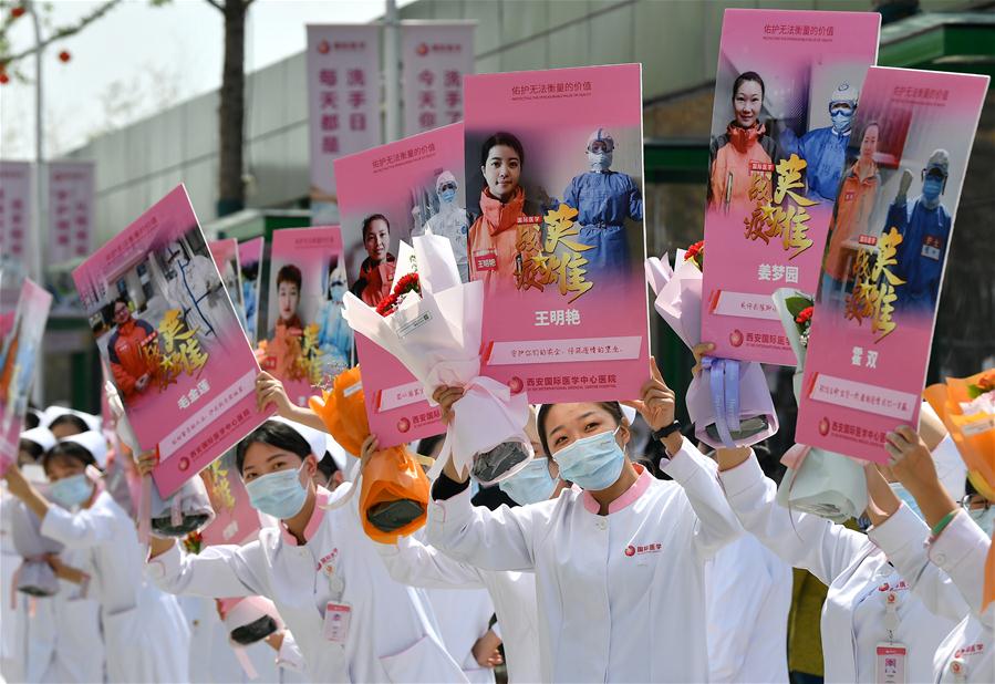 CHINA-SHAANXI-XI'AN-COVID-19-MEDICAL WORKER-QUARANTINE-FINISH-RETURN HOME (CN)