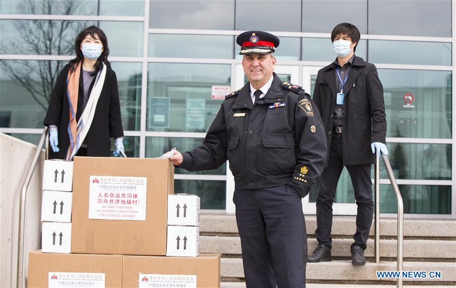 CANADA-TORONTO-COVID-19-MEDICAL SUPPLIES-DONATION-YORK REGIONAL POLICE