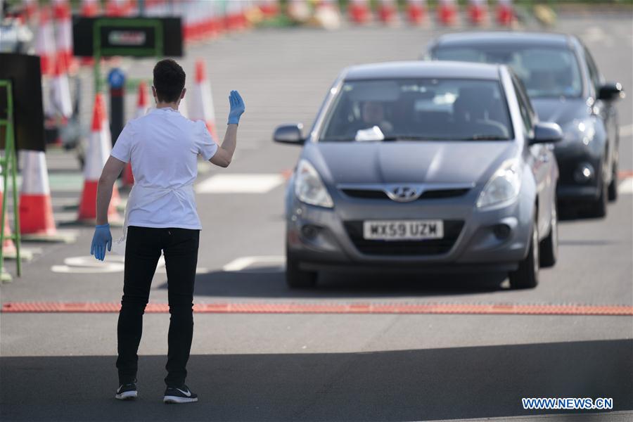 BRITAIN-MANCHESTER-COVID-19-TESTING SITE