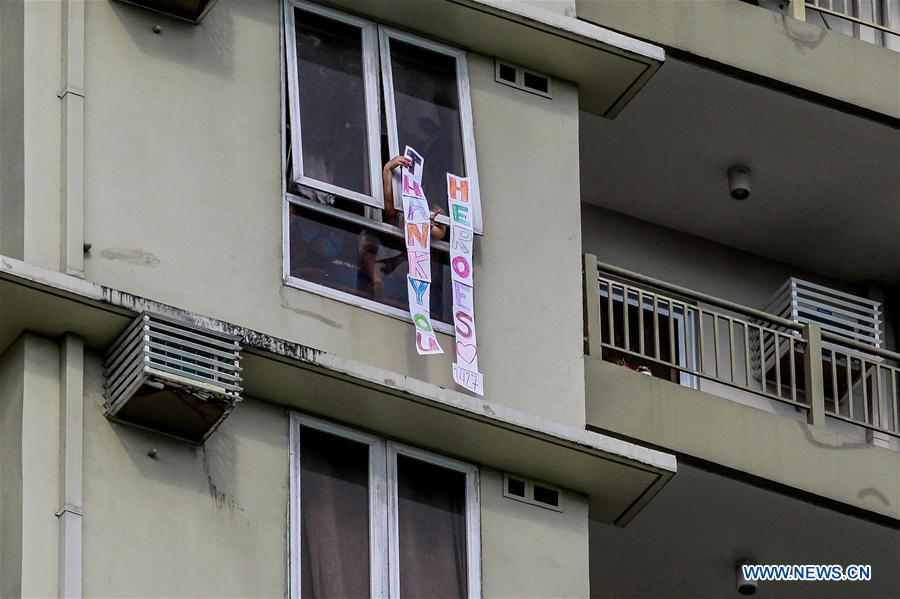 PHILIPPINES-PASAY CITY-COVID-19-APPRECIATION-MEDICAL STAFF