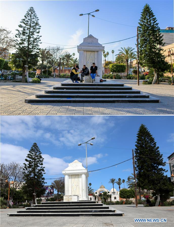 MIDEAST-GAZA-COVID-19