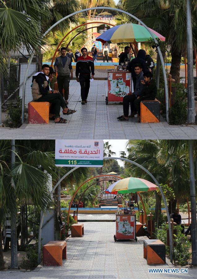 MIDEAST-GAZA-COVID-19