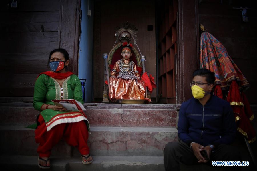 NEPAL-LALITPUR-RITUAL-COVID-19