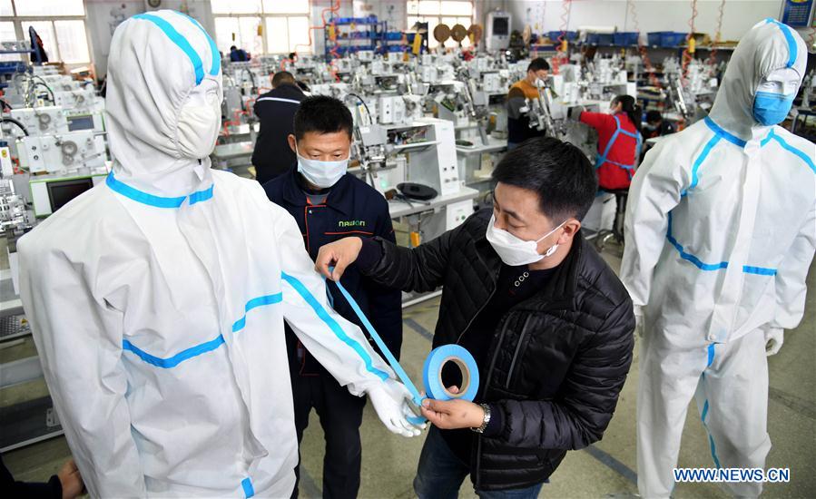 CHINA-QINGDAO-COVID-19-SOUTH KOREAN COMPANY-SEAM SEALING EQUIPMENT-PRODUCTION (CN)