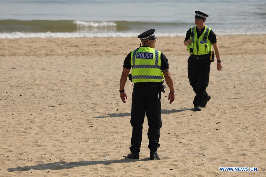 BRITAIN-BOURNEMOUTH-COVID-19-BEACH
