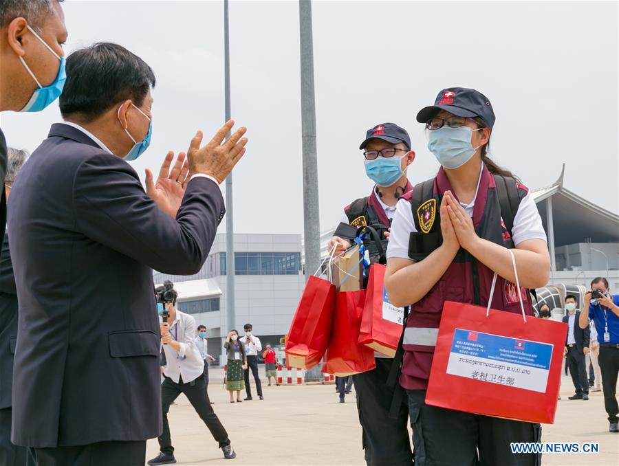 LAOS-VIENTIANE-CHINA-COVID-19-COOPERATION