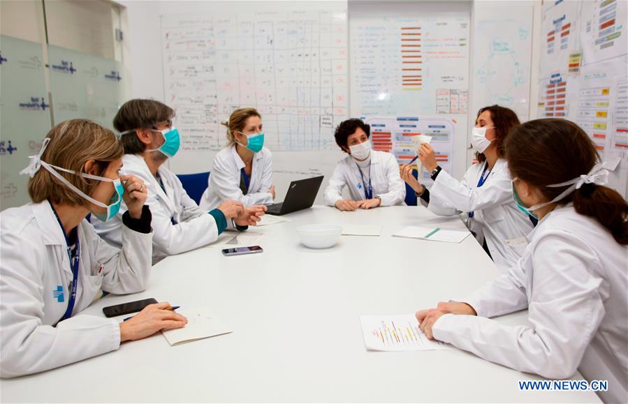 SPAIN-BARCELONA-COVID-19-MEDICAL WORKER