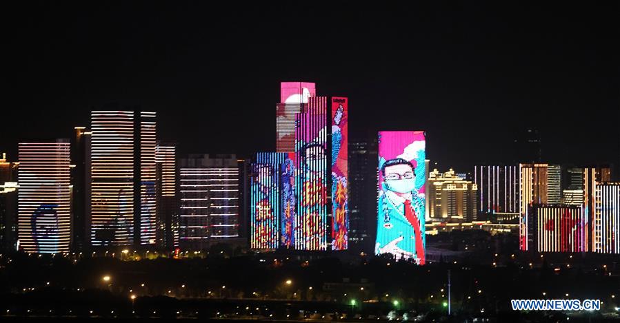 CHINA-HUBEI-WUHAN-LIGHT SHOW (CN)