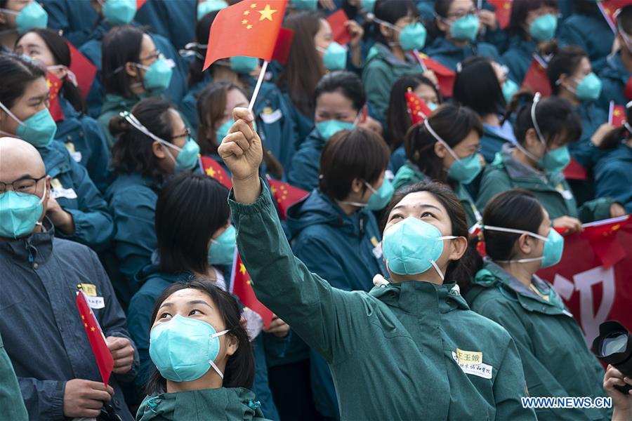 CHINA-HUBEI-WUHAN-LAST MEDICAL ASSISTANCE TEAM-LEAVING (CN)