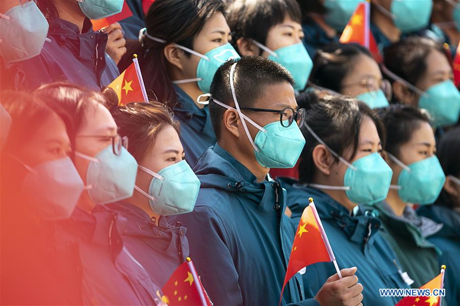 CHINA-HUBEI-WUHAN-LAST MEDICAL ASSISTANCE TEAM-LEAVING (CN)