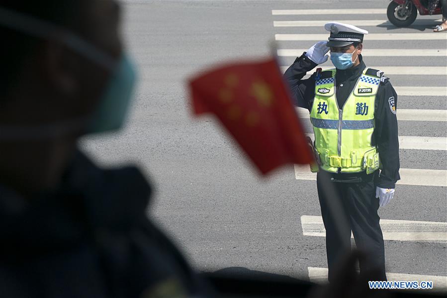 CHINA-HUBEI-WUHAN-LAST MEDICAL ASSISTANCE TEAM-LEAVING (CN)