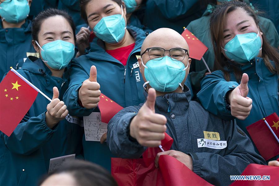 CHINA-HUBEI-WUHAN-LAST MEDICAL ASSISTANCE TEAM-LEAVING (CN)
