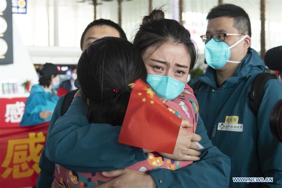 CHINA-HUBEI-WUHAN-LAST MEDICAL ASSISTANCE TEAM-LEAVING (CN)