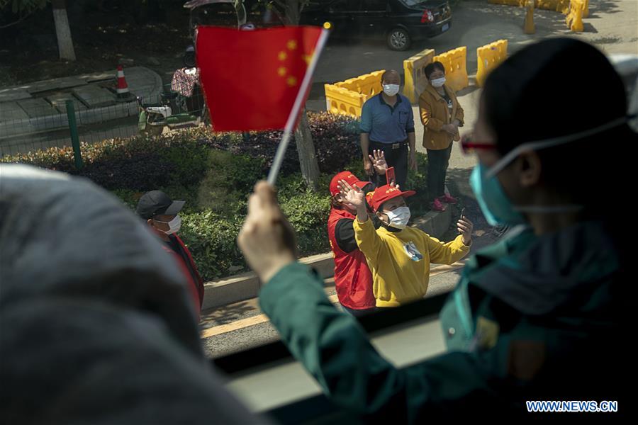 CHINA-HUBEI-WUHAN-LAST MEDICAL ASSISTANCE TEAM-LEAVING (CN)