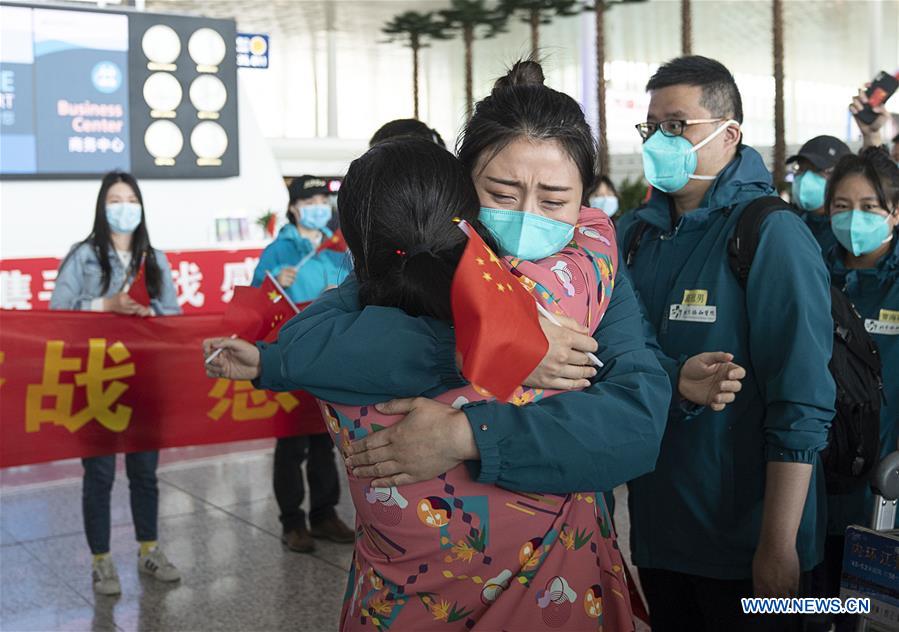 CHINA-HUBEI-WUHAN-LAST MEDICAL ASSISTANCE TEAM-LEAVING (CN)