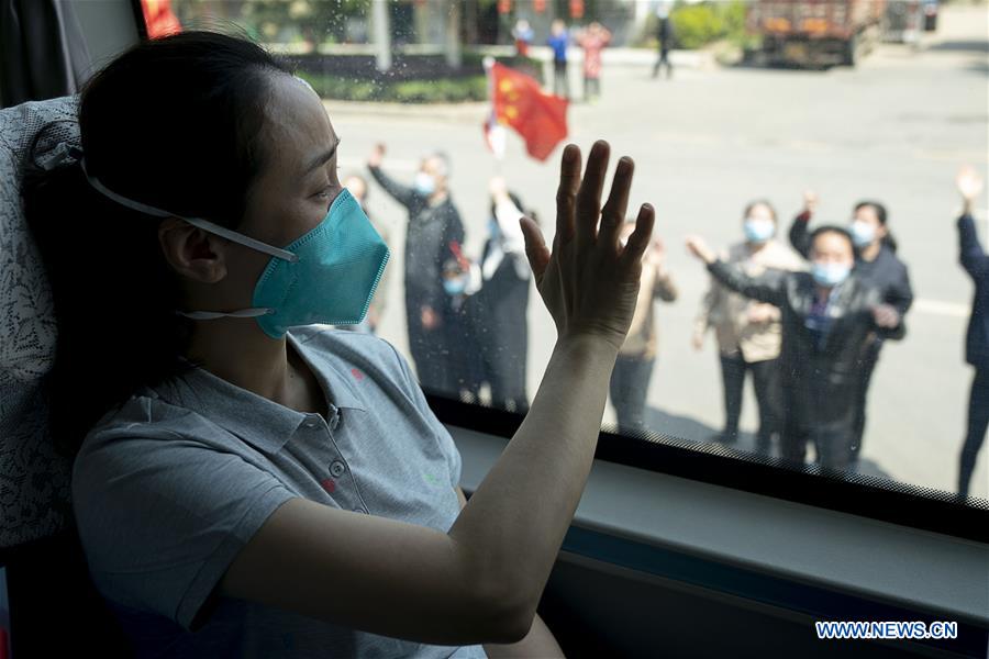 CHINA-HUBEI-WUHAN-LAST MEDICAL ASSISTANCE TEAM-LEAVING (CN)