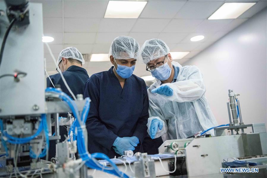 EGYPT-CAIRO-CHINA-FACE MASK PLANT