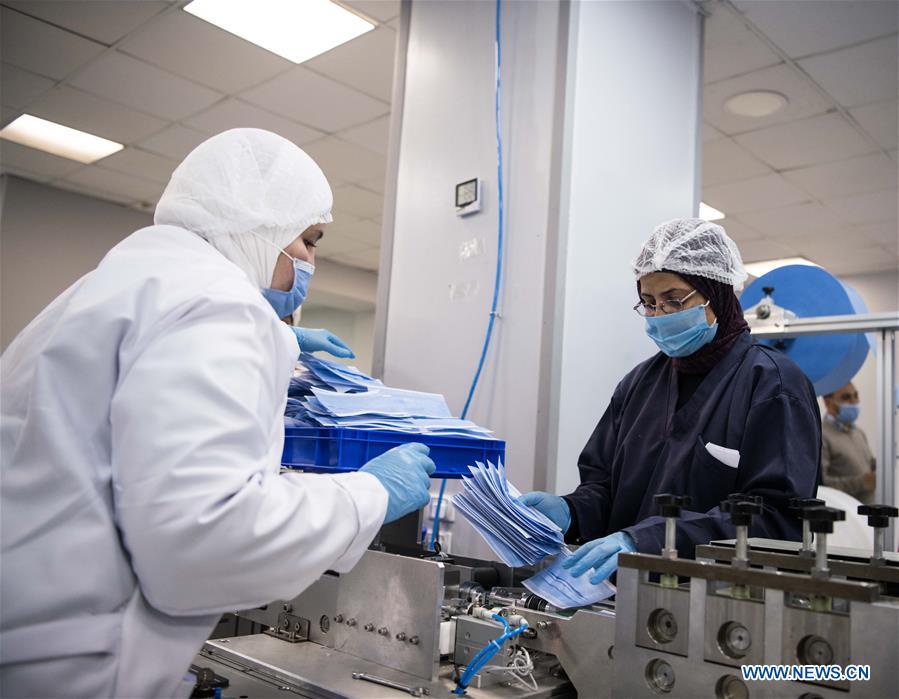 EGYPT-CAIRO-CHINA-FACE MASK PLANT