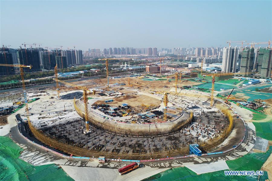 (SP)CHINA-RIZHAO-SHANDONG PROVINCIAL SPORTS GAMES-STADIUMS-CONSTRUCTION (CN)
