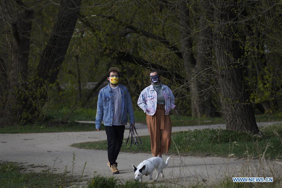 POLAND-WARSAW-FACE MASKS