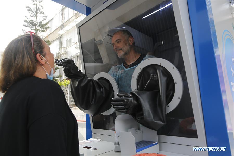 ISRAEL-TEL AVIV-COVID-19-TEST