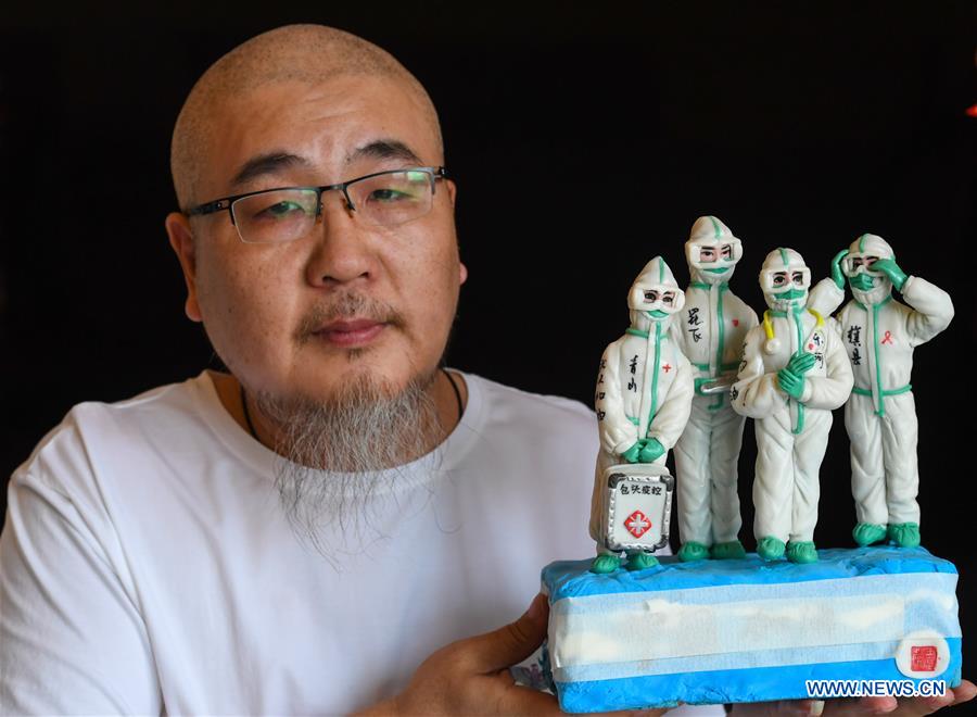 CHINA-INNER MONGOLIA-BAOTOU-COVID-19-DOUGH SCULPTURE (CN)