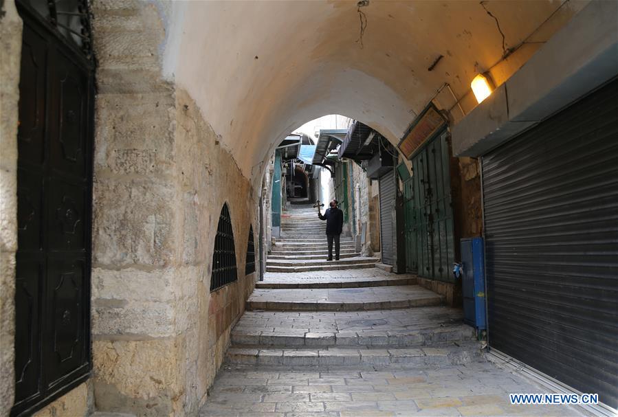 MIDEAST-JERUSALEM-COVID-19-ORTHODOX GOOD FRIDAY