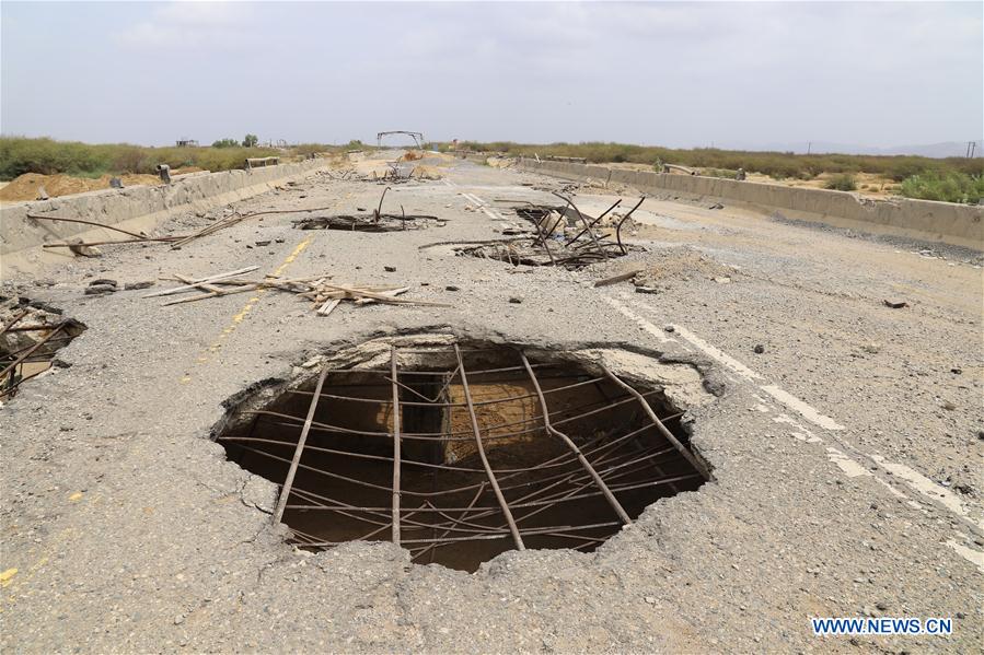 YEMEN-HAJJAH-WAR-DESTRUCTION