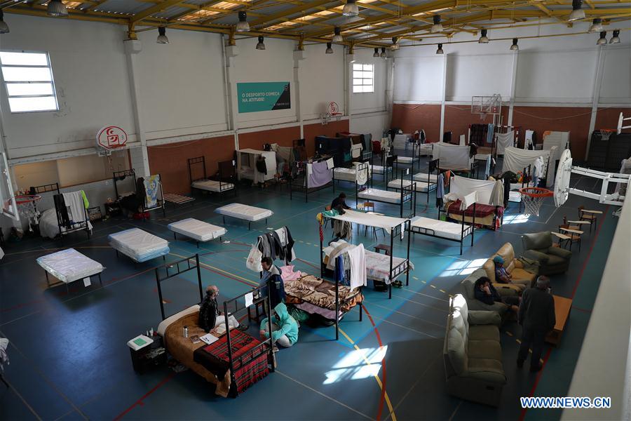 PORTUGAL-LISBON-COVID-19-HOMELESS SHELTER