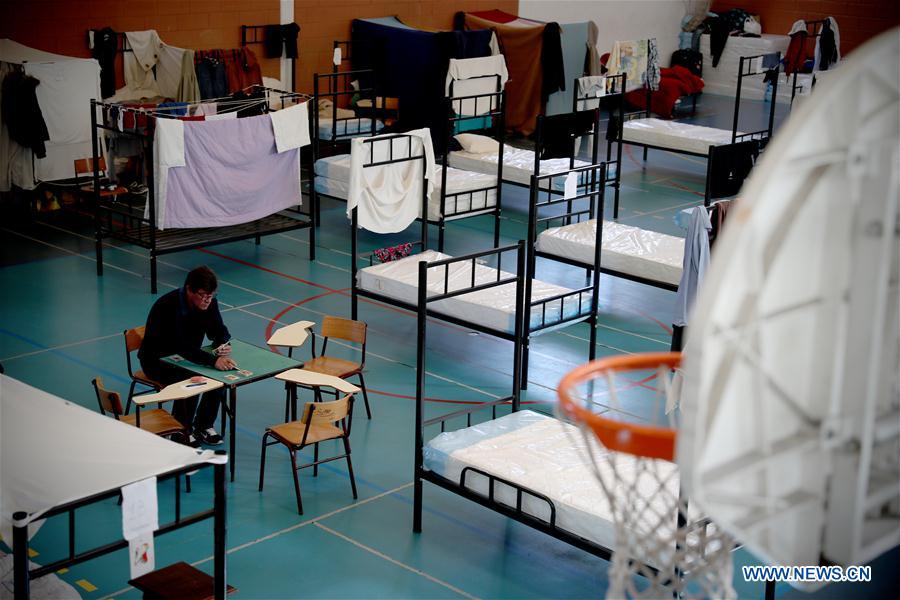 PORTUGAL-LISBON-COVID-19-HOMELESS SHELTER