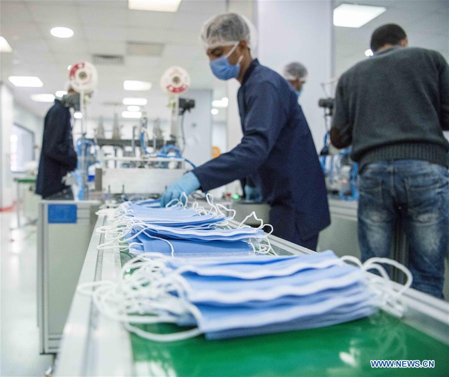 EGYPT-CHINA-MASK PRODUCTION COOPERATION