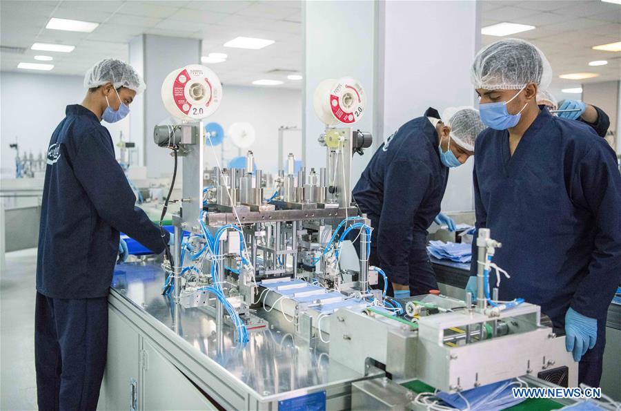 EGYPT-CHINA-MASK PRODUCTION COOPERATION