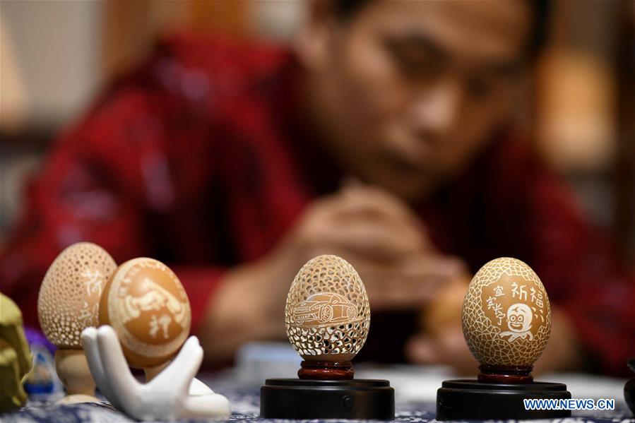 #CHINA-HEBEI-SHIJIANGZHUANG-INTANGIBLE CULTURAL HERITAGE-EGG CARVING (CN)