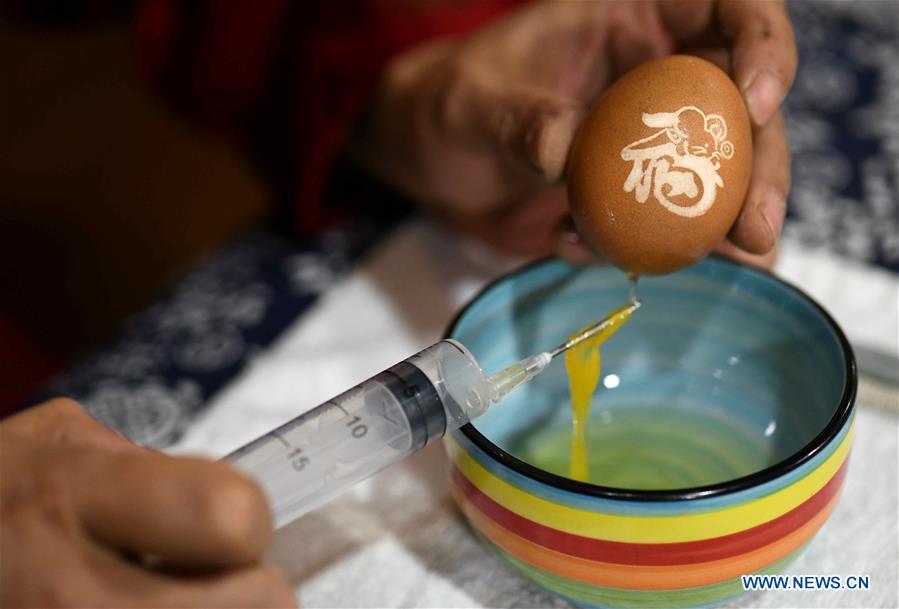 #CHINA-HEBEI-SHIJIANGZHUANG-INTANGIBLE CULTURAL HERITAGE-EGG CARVING (CN)
