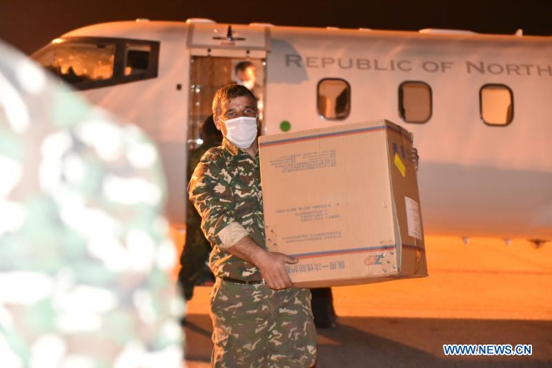 NORTH MACEDONIA-SKOPJE-COVID-19-CHINA-AID